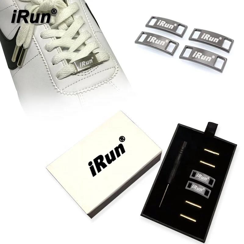 

iRun Custom AF1 Lace Lock Metal Deubres Hang Tag Aglet Charm customized package