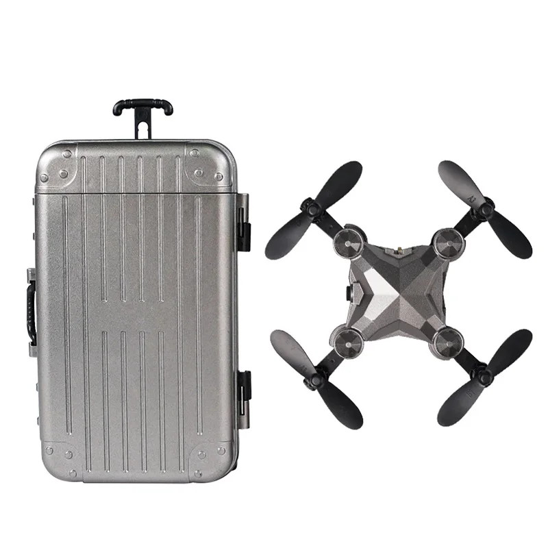 

Dh-120 Kids Toys Luggage Folding Quadcopter Remote Control Altitude Hold Mini 480P Don Drown Camera Racing Drone