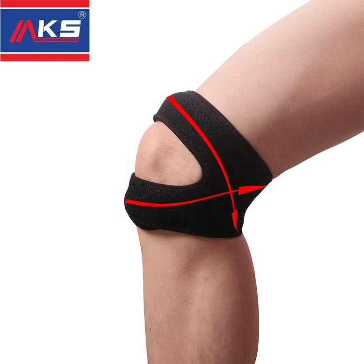 

Manufacturer Wholesale Patella Belt Sports Knee Protector Pressure Knee Protector and Weightlifting Protector, Black or customization