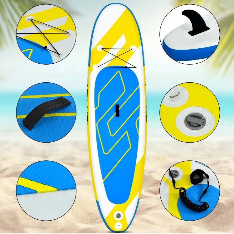 

Newbility Chinese Inflatable Stand Up Paddle Board for Fishing Yoga Paddle Boarding with SUP Accessories, Customized color