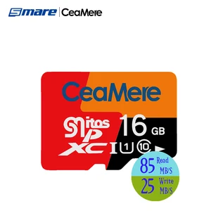 Ceamere Wholesale Fast Speed 16GB MicroSDHC Memory Cards  w Adapter Class 10 UHS-I  Full Capacity Microsd 16GB Memory Card