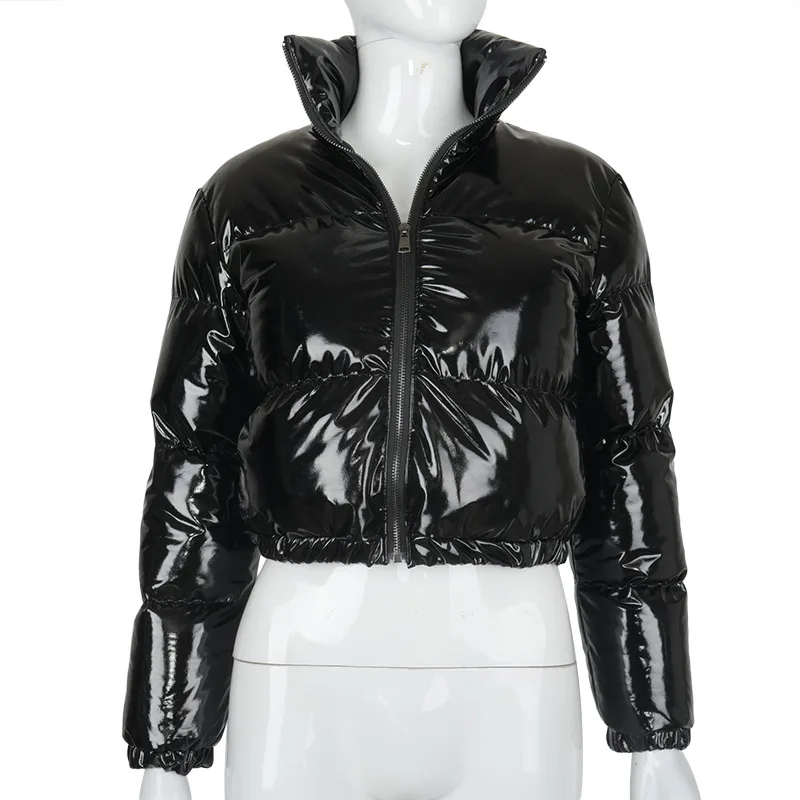 Plus Size Coats Stand Collar Cardigan Down Jacket Winter Coats Thick Puffer Jacket