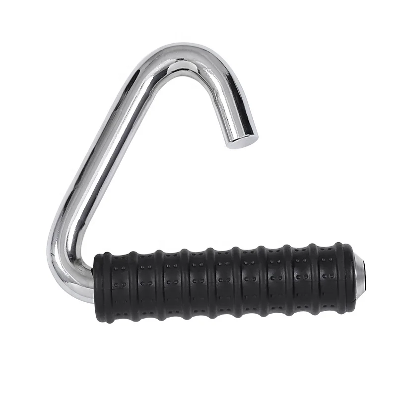 

Gym Equipment Fitness Accessories Single Cable Handle With Pu Grip, Black