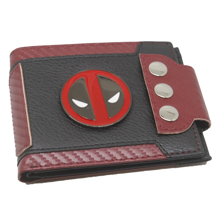 

2021 New Metal Patch Retro Wallet Flash Deadpool Dragon Ball cartoon Card Case Wallet