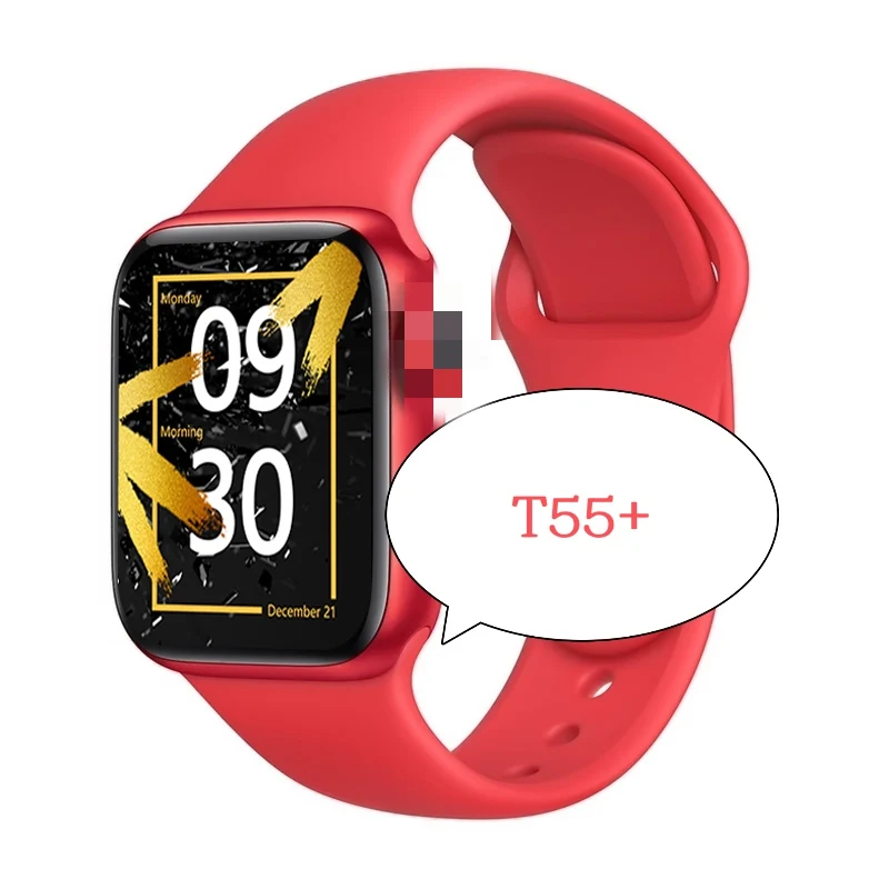 

T55 + Smart Gaming Watch 1.75 inch touch screen with rotating button for Android IOS pk T500+ Plus smart watch, White, black, pink, blue, green