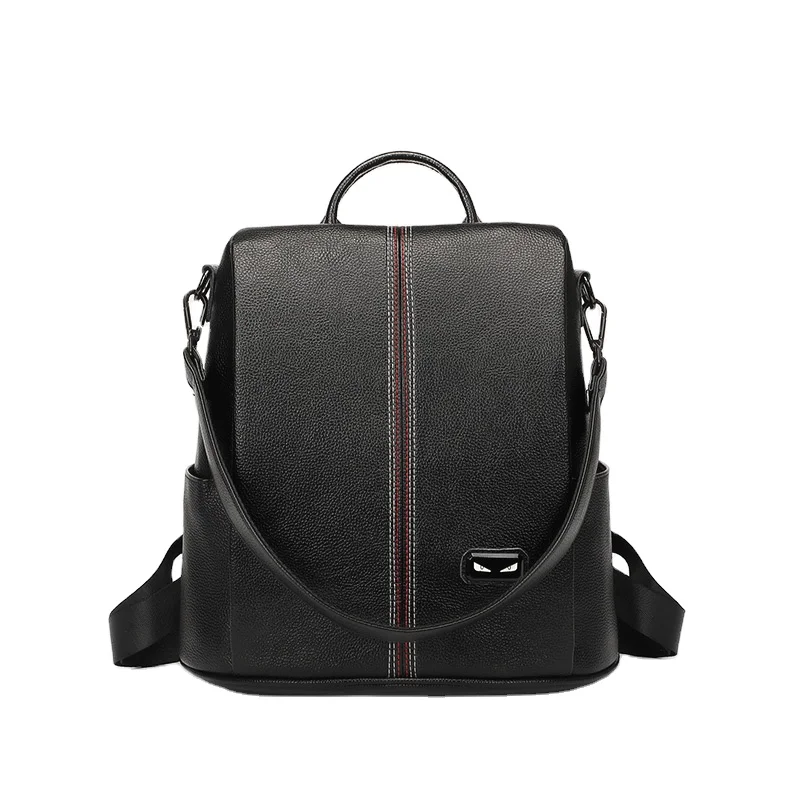 

UR Women Genuine Leather Backpack Bags 2020 for Ladies, Black