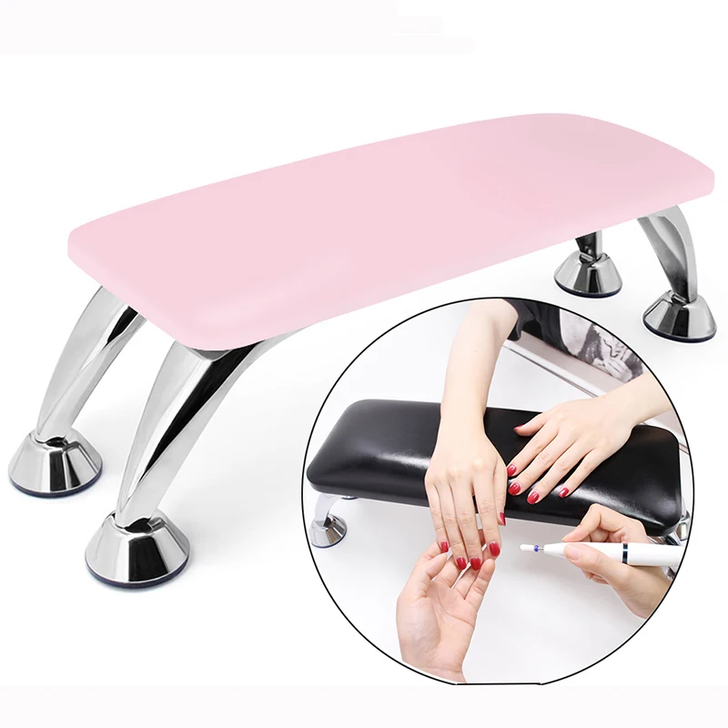 

BQAN OEM Manicure Art PU Leather Nail Hands Holder Armrest Nails Art Arm Rest Cushion Hand Pillow with Stainless Steel Bracket