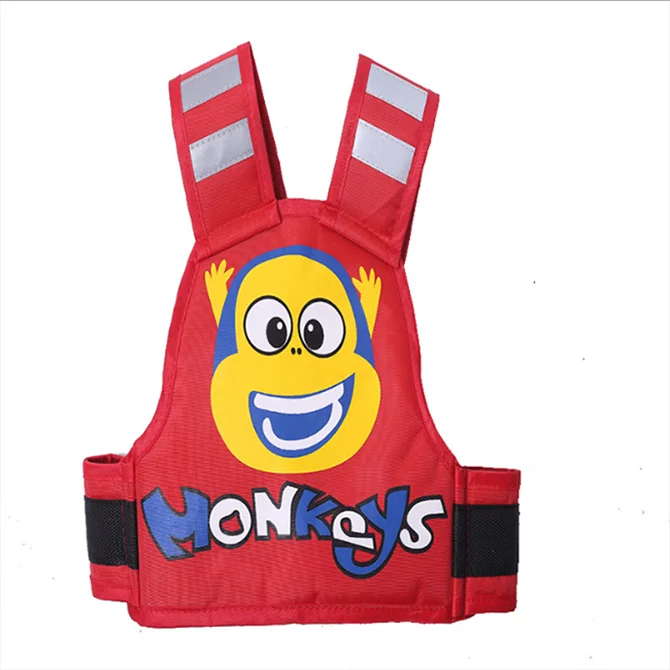 

Polyester Colorful Cartoon Design Child Riding Safety Belt Harness Baby Carrier Motorcycle