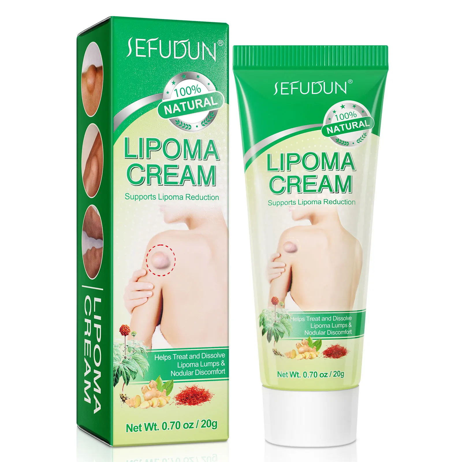 

SEFUDUN Natural Herbal Effective Relieving Pain Discomfort Lipoma Treatment Cream Lipoma Removal Cream Lipoma Cream