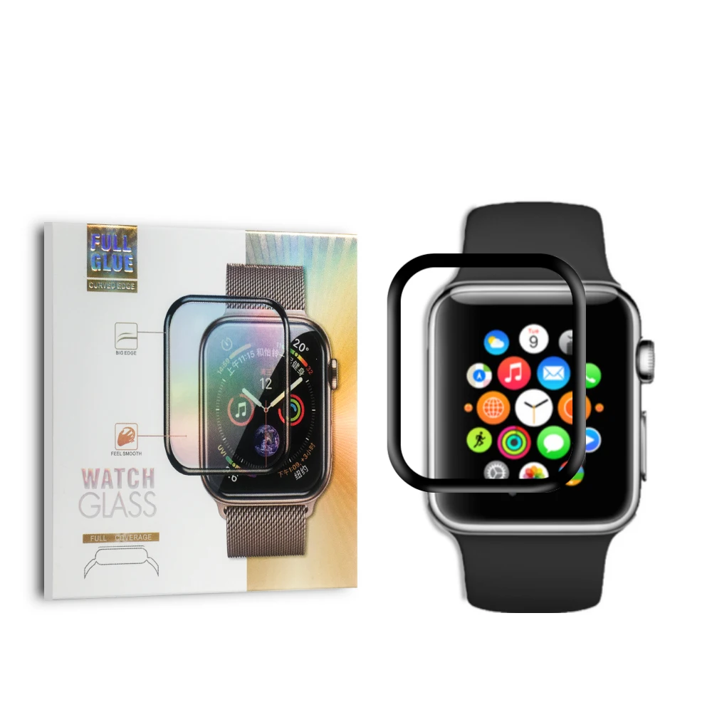 

3D Full Glue Watch Tempered Glass 38mm Tempered Glass For Apple Watch Screen Protector 42mm/40mm/44mm