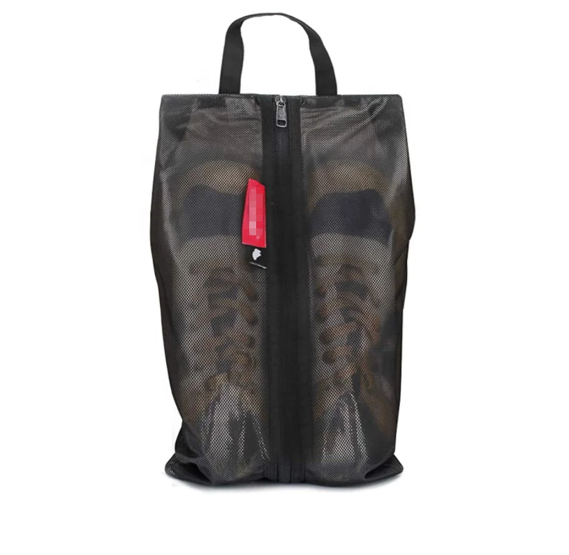 

Waterproof TPU mesh travel shoe bag, storage bag with zipper, Customized color