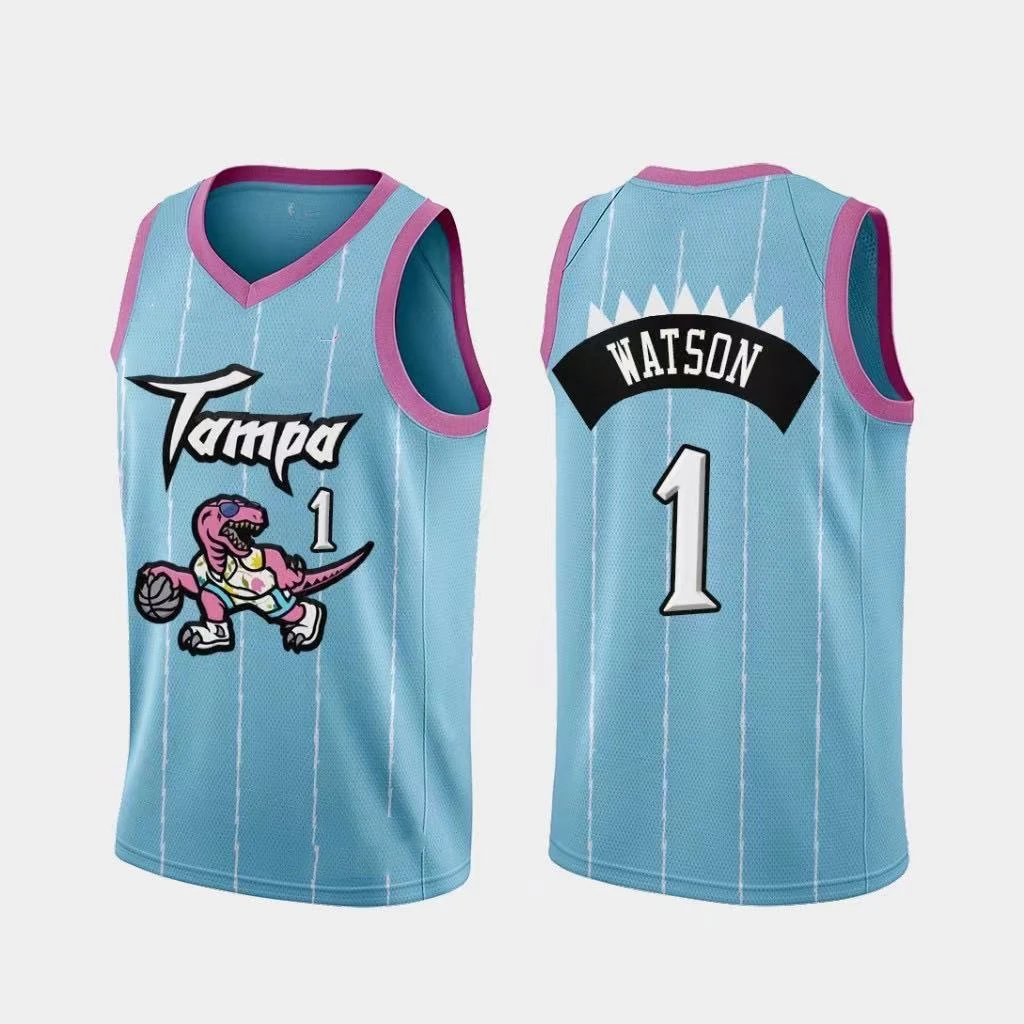 

Latest Toronto City Raptors Custom Logo Basketball jersey Uniforms Blue 1 McGrady 15 Carte r 43 Siakam best quality