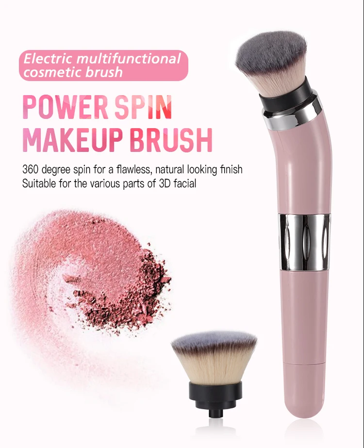 

Blush make up brush set electronic rotating makeup brush, Black