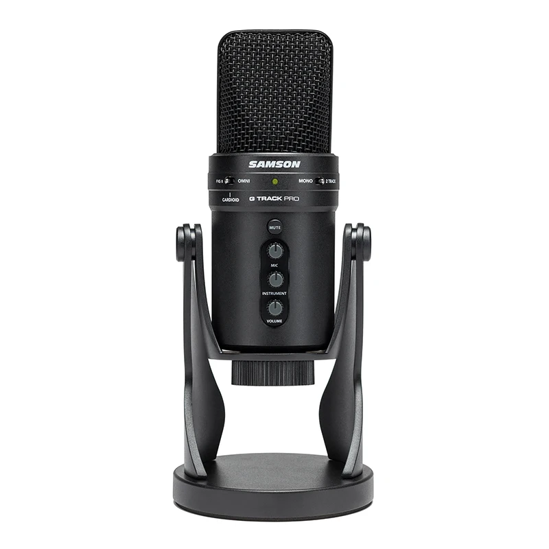 

G-Track Pro Studio USB Professional Microphone with Audio Interface Podcast Streaming Singing Condenser Tablet Recording