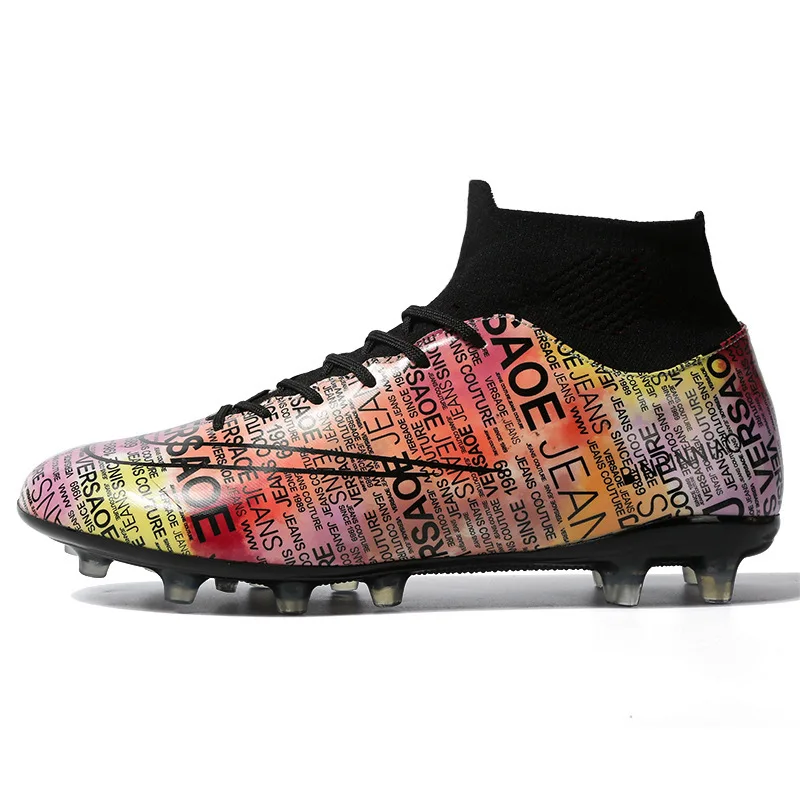 

2021 New Style Outdoor Professional Football Shoes For Youth Men's Soccer Shoes Non-slip Training Boots Cleats Sports Sneakers