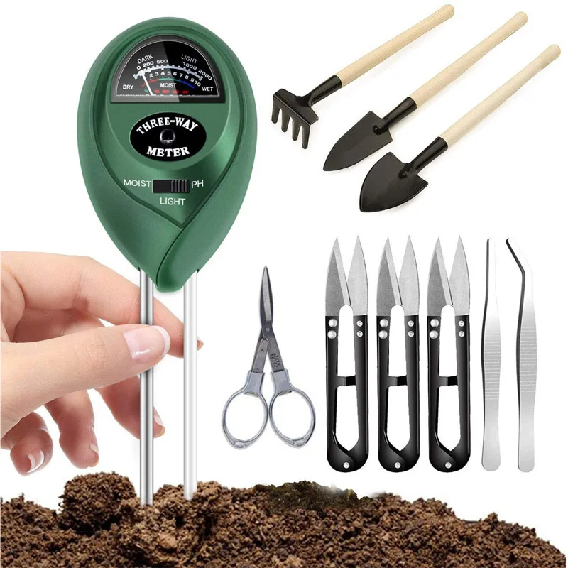 

Horticulture 10 Sets A Type Gardening Supplies Succulent Potted Soil Detector Three In One Set