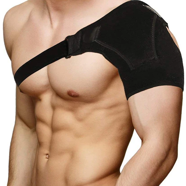 

2021 CE Approved Adjustable Single Shoulder Brace Elastic Gym Sports Support Strap Wrap,orthopedic braces, Color can be customized