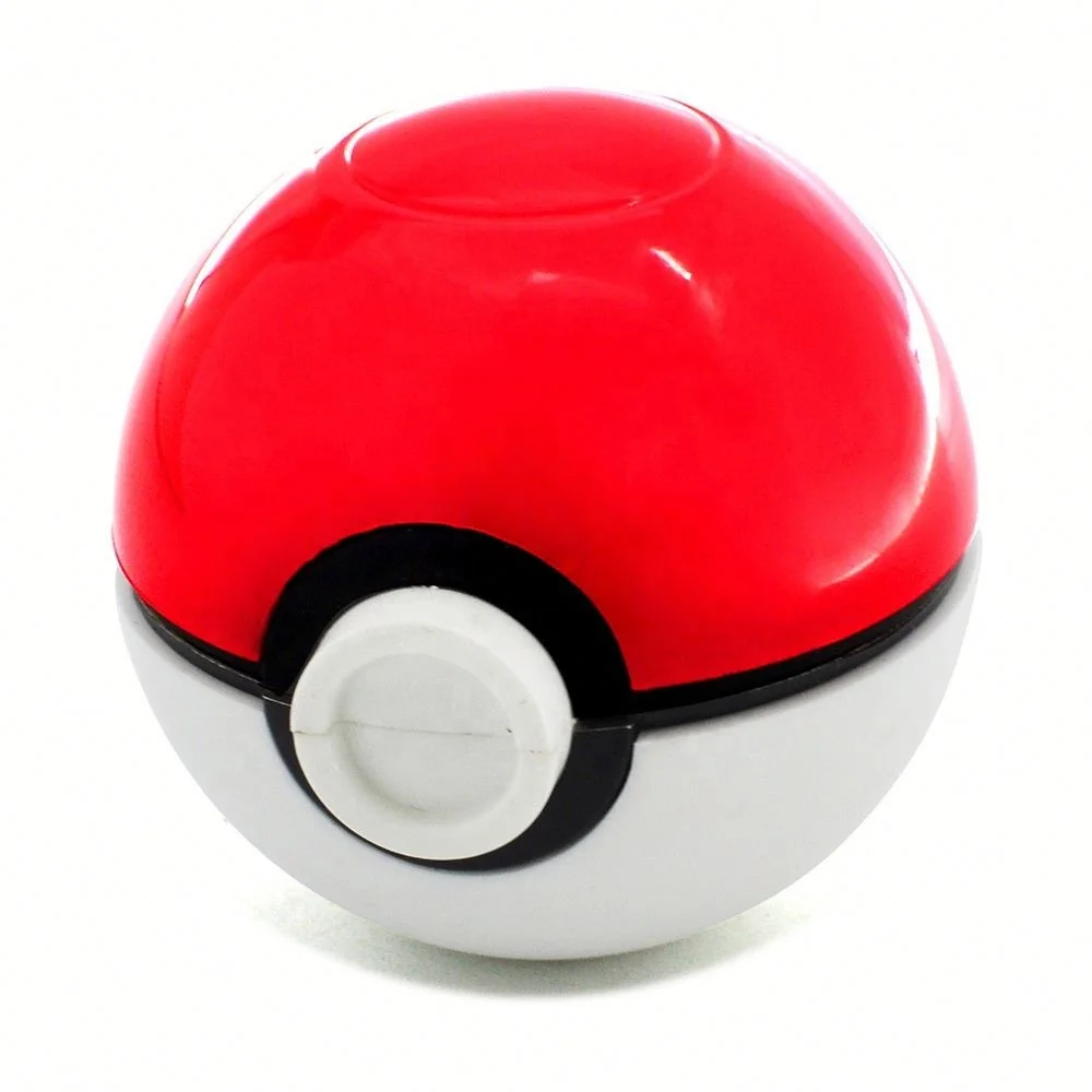 

Red White Color Matching Ball Tobacco Grinder Zinc Alloy 3 Part Herb Grinder, Picture