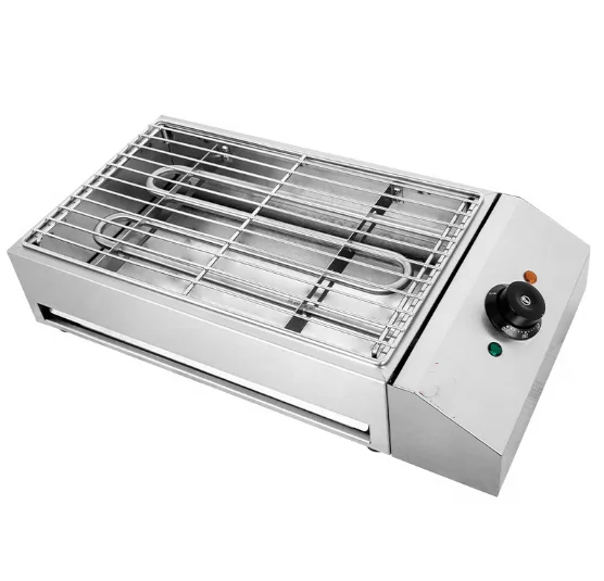 

Commercial Desktop Smokeless Barbecue Oven Stainless Steel Kebab Roasting Camping Machine