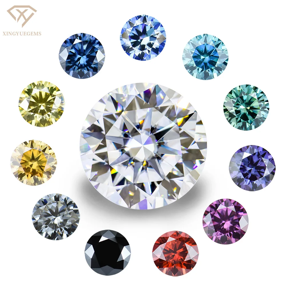 

Loose Moissanite colorful With Round Brilliant Cut