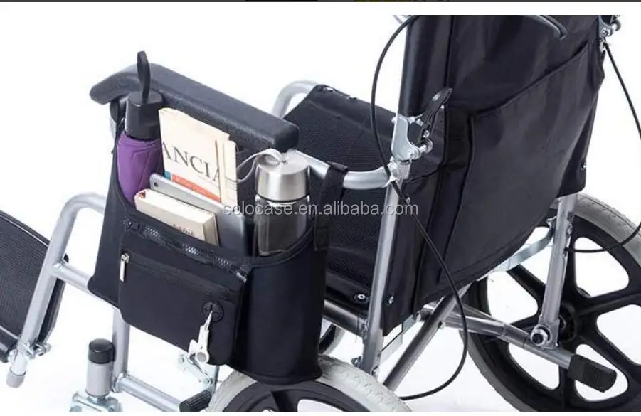 Wheelchair Armrest Accessories Side Bags