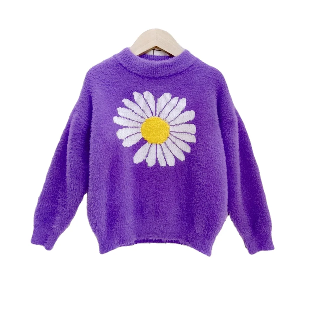 

Beautifully designed winter knit children's fashion sweater clothing cute children's warm pullover 2021 new children's wear