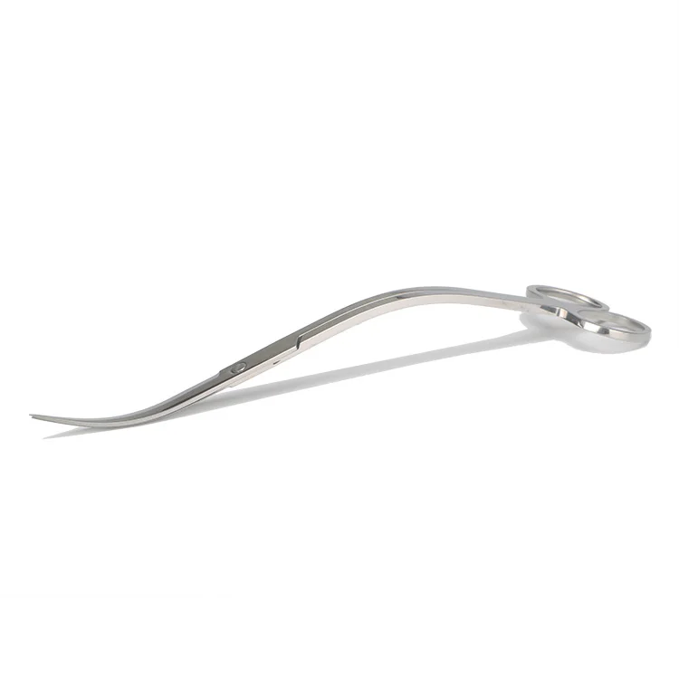 High quality mirror stainless steel aquarium tools aquarium wave scissors aquarium scissor for aquatic plants