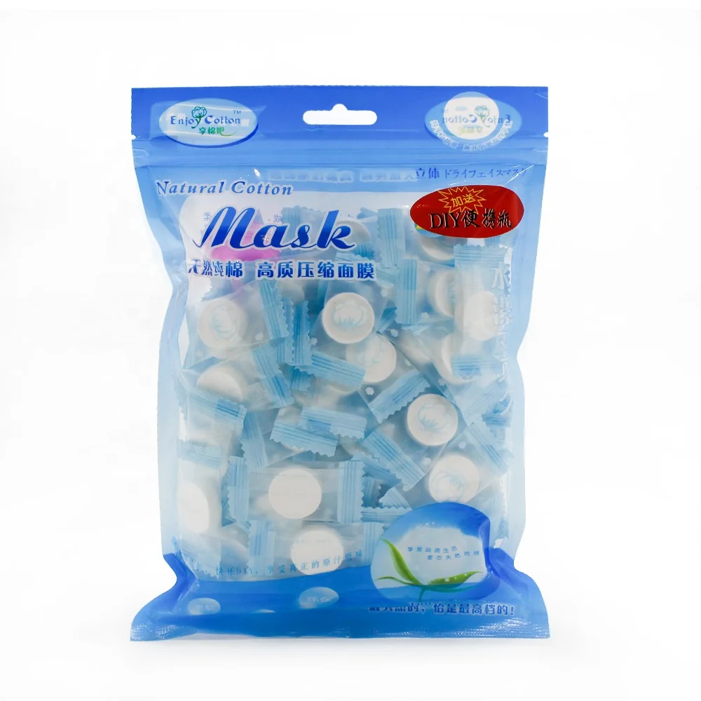 

Skin-Friendly Disposable Bio Aqua Facial Diy Compress Mask, Natural white