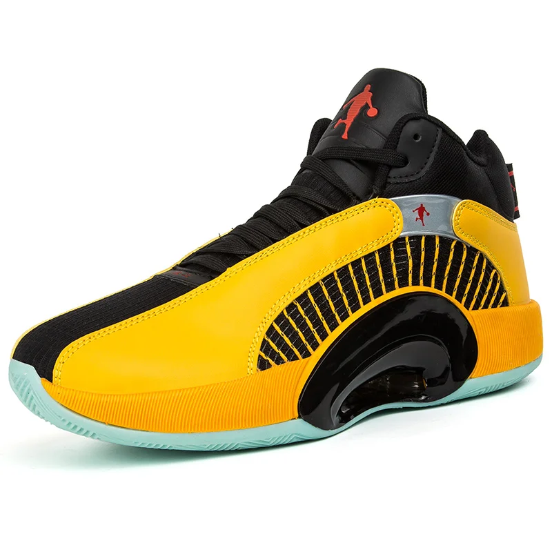 

Top Quality Black Yellow Basketball Shoe Soft Casual Men Gym Shoes Basketball, White&black/white&blue/grey/yellow