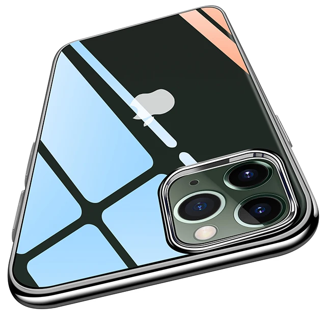 

Anti Yellow Transparent Black Tpu with Soft Edges Protective Case Compatible For Apple iPhone 11 Pro 5.8 Case Clear