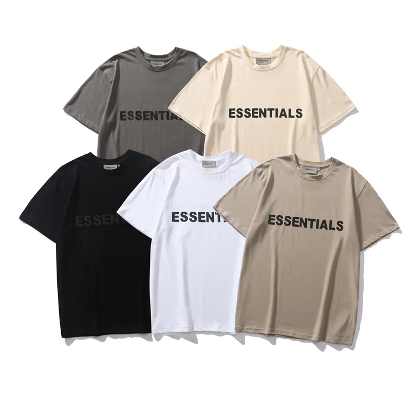 

Wholesale High Quality Cotton Unisex High Street Oversized Summer T Shirt For Men ESSENTIALS T-shirt Plus Size Men's T-shirts
