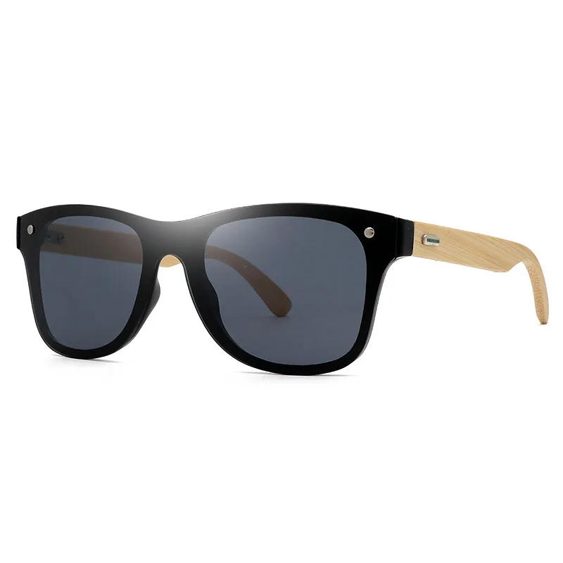 

Made In China Polarized Custom Logo Uv400 Promotion Matte Black bamboo sun glasses wood sunglasses