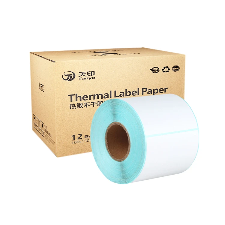 

Shipping Barcode 100mm x 150mm Direct Thermal Label Paper 4 x 6 for Thermal Printer 4 inch