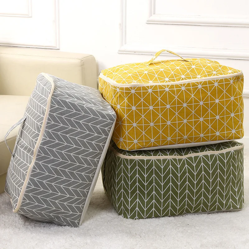 

Wholesale Custom Foldable Blankets Clothes Closet Organizer Home Quilt Storage Bag