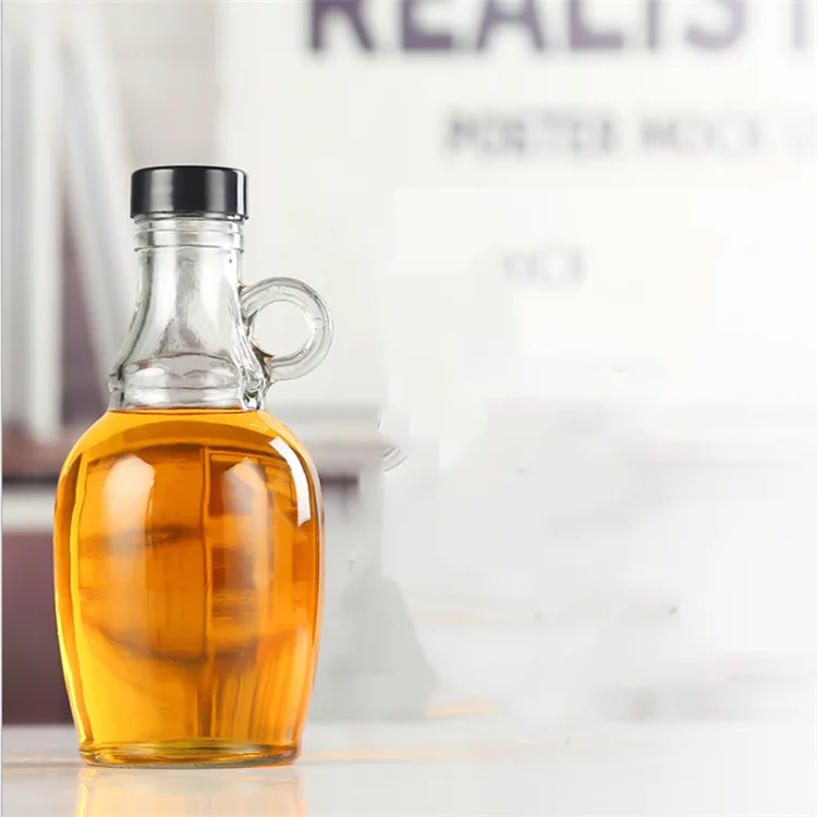 Empty Glass Syrup Bottles For Canning With Metal Lids Glass Maple Syrup Bottles California Red