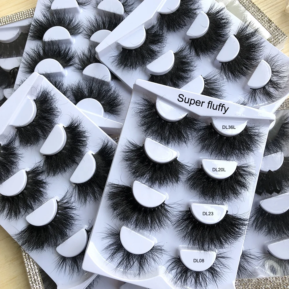 

2021 New lashes create your own lashes eye lashesh mink lashes3d wholesale vendor fluffy lashes, Black