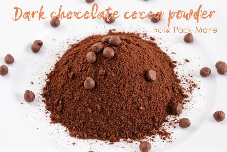 Different brands and types of cocoa powder displayed