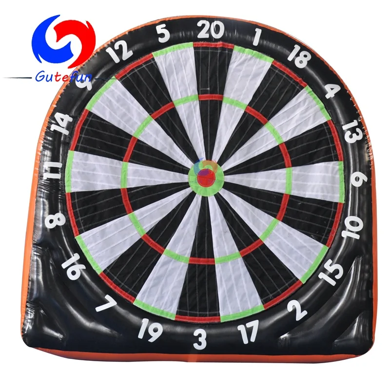 

GUTEFUN outdoor popular football sport game inflatable soccer dart board for sale, Customized color