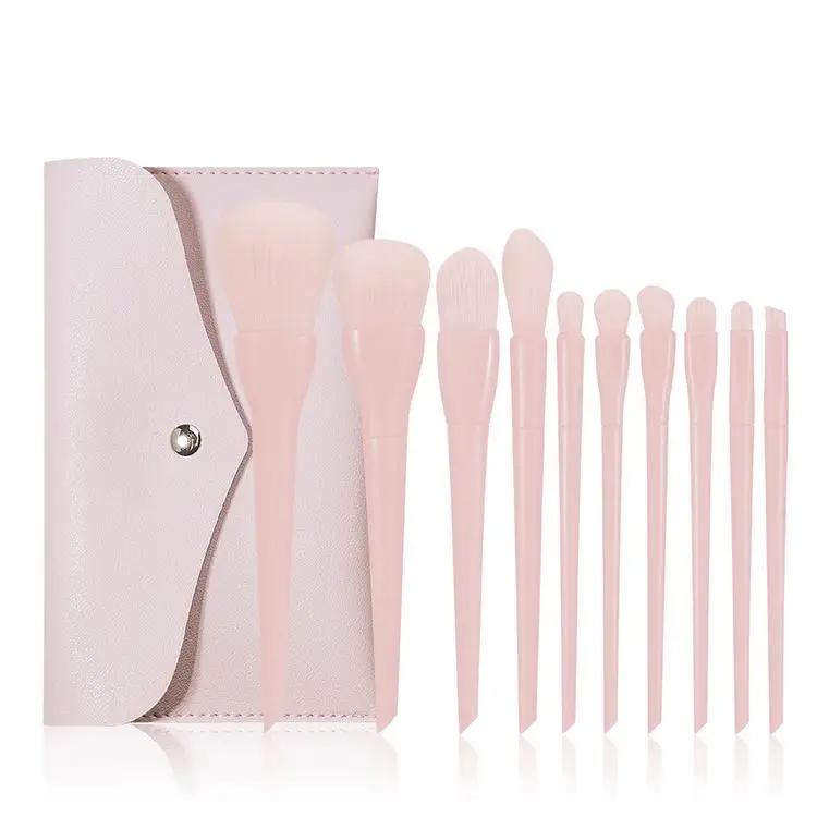 

Synthetic Personalized Wholesale Your Own Brand Pink Custom Logo Private Label Professional Makeup Brush Set