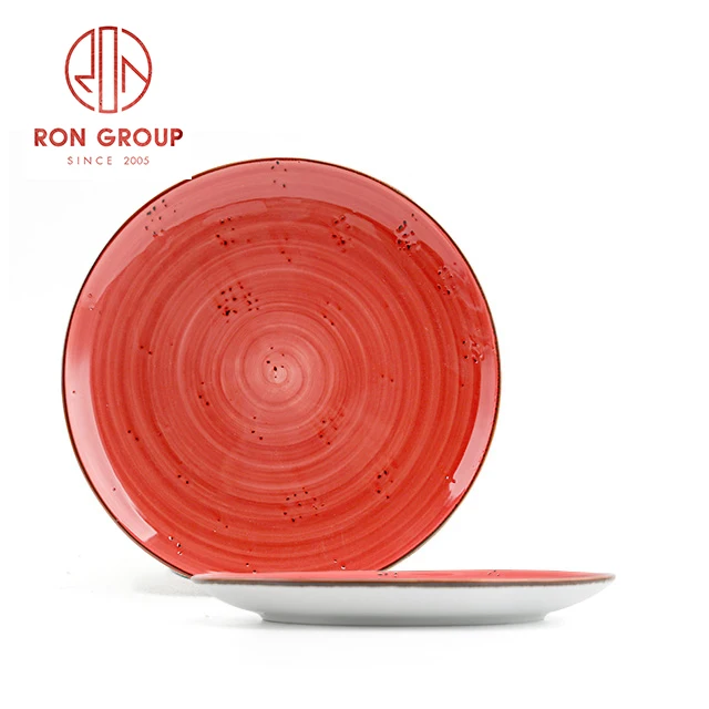 

Western style ceramic dinner plate hotel and restaurant use ceramic serving dishes