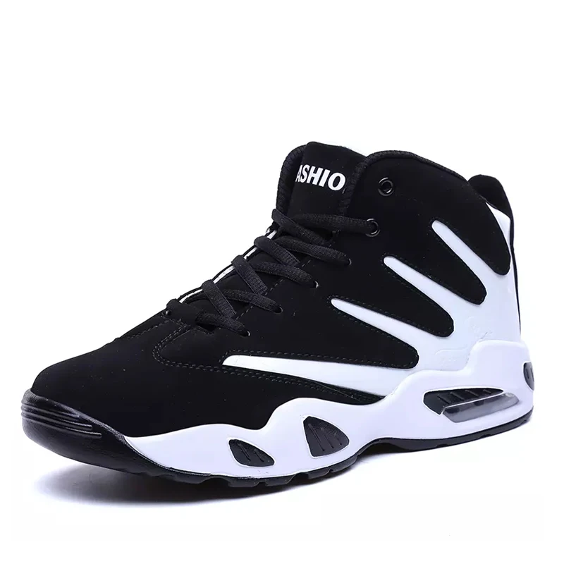 

New Arrival Men Black Clearance Basketball Ball Shoes, Black / red/yellow