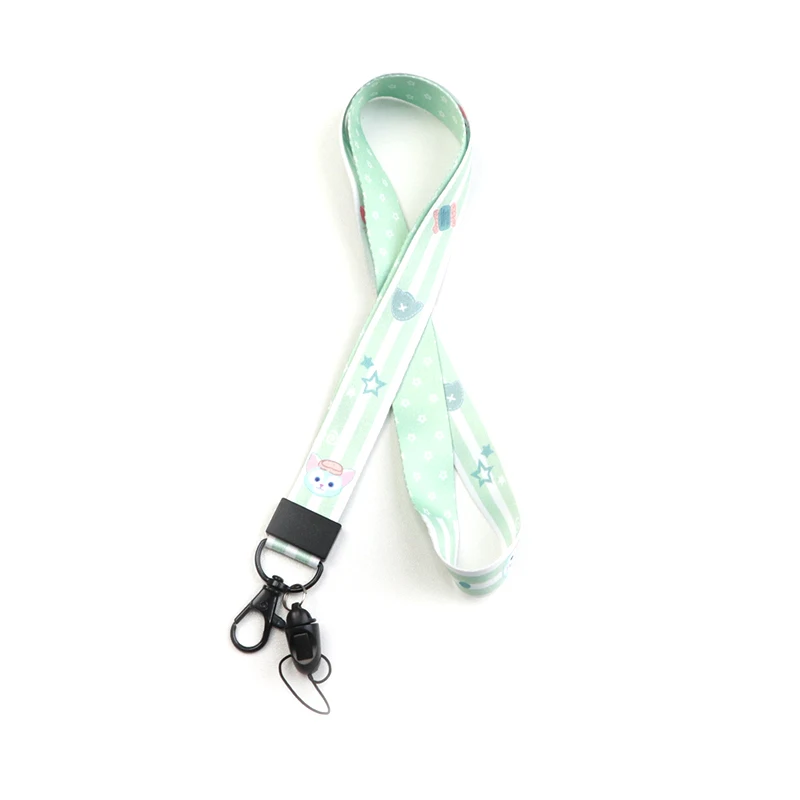 

custom silkscreen printing logo polyester neck strap lanyards