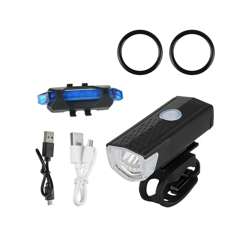 

Hot sale smart rear bike light Luz delantera para trasera bicicleta luz de bicicleta usb recargable luz led para bicicleta, Black