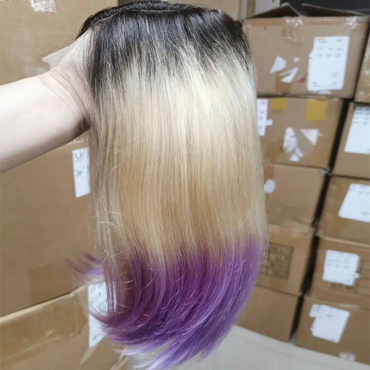 

Human Hair Wigs Vendors, T Part Lace Bob Wigs Human Hair Lace Front Tricolor Wig