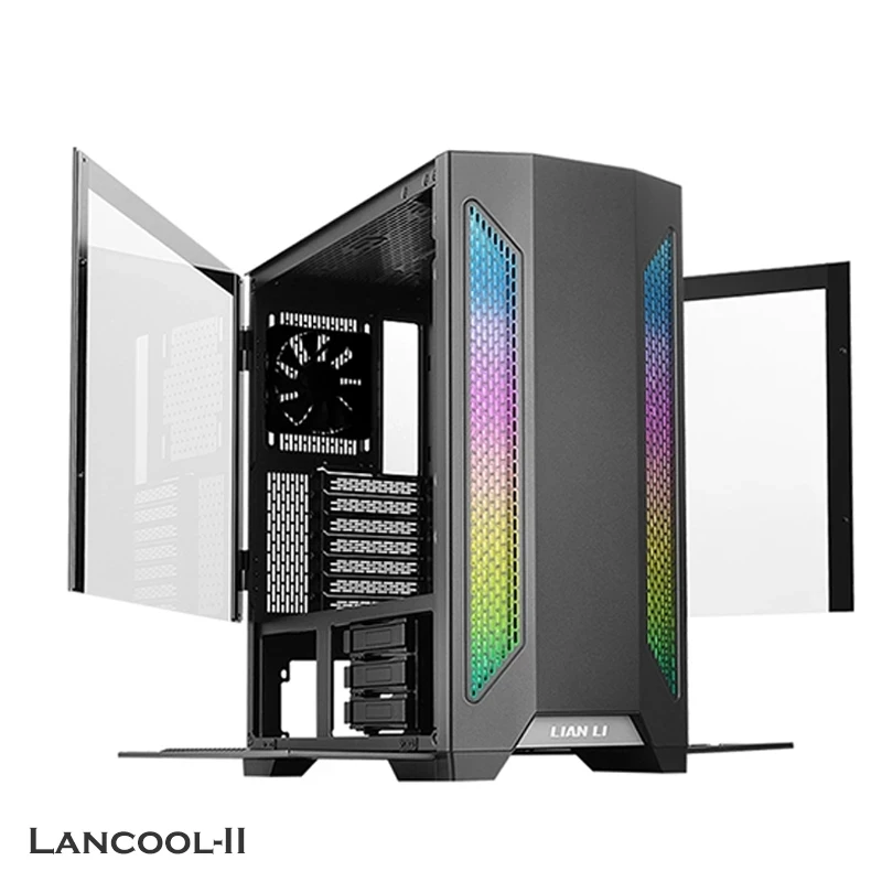 

LIAN LI Lancool-II Gaming PC Case RGB, Mid-Tower Support E-ATX/ATX/M-ATX/ITX + 2 X Tempered Glass Side Panel, White/black
