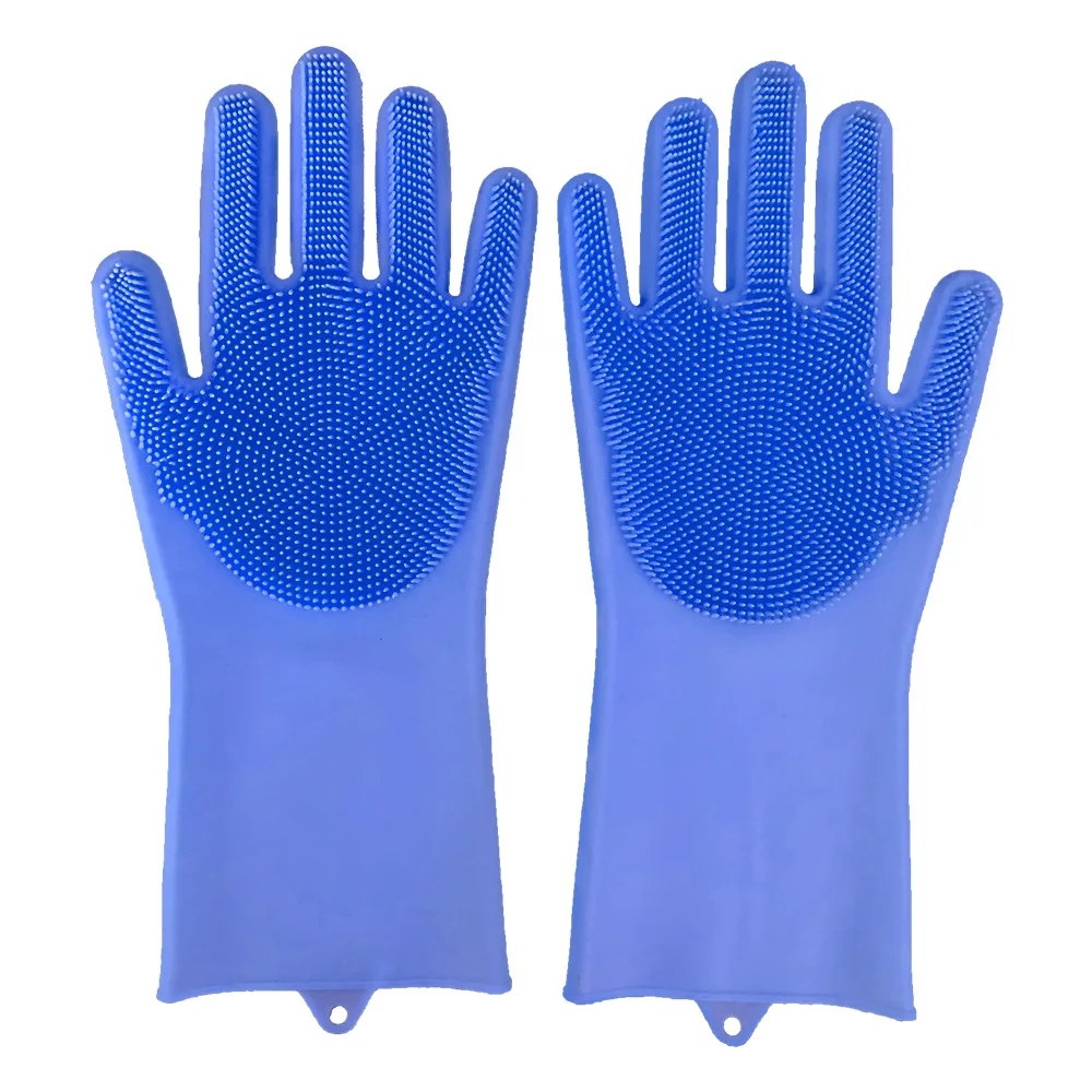 

Wholesale Multicolor Optional Kitchen Bathroom Cleaning Silicone Washing Glove
