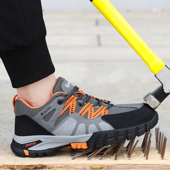 

2021 new steel toe security work shoes men and women anti-slip outdoor sport comfortable safety shoes for men, 9 styles available