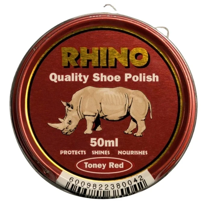 

Rhino quality shoe polish 50ml Black color shoes and leather shinning hot sale shoe polish OEM/ODM FACTORY MADE