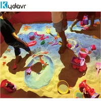 

Funny games on beach 3d AR augmented reality floor interactive projection system interactive beach