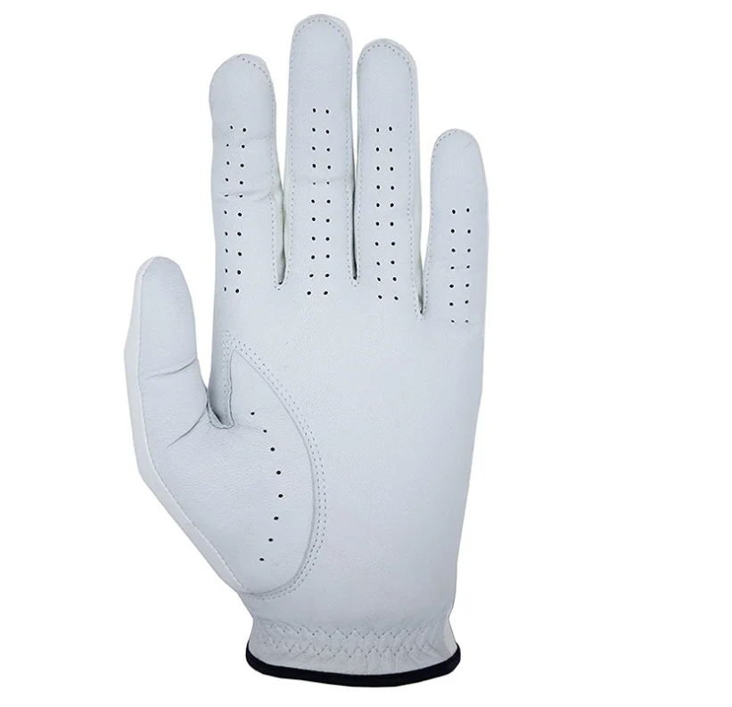 

pakistan golf glove golf glove packaging cabretta leather golf gloves, White